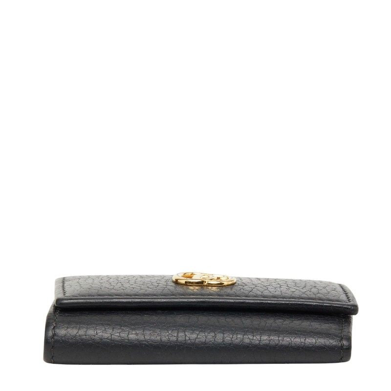 Gucci Double Key Case Black Leather 1- Key Holder — view 3