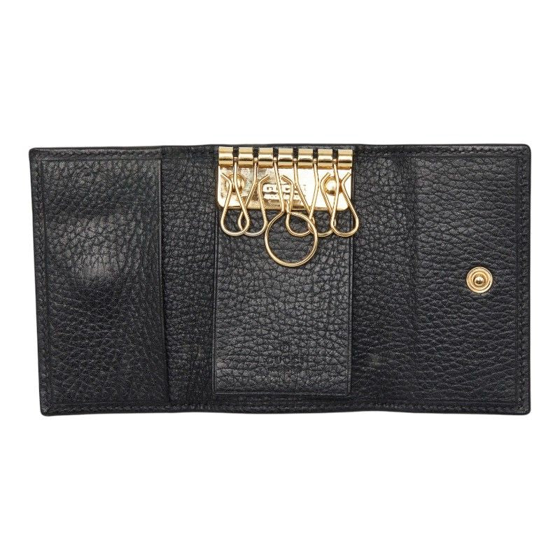 Gucci Double Key Case Black Leather 1- Key Holder — view 6