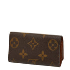 Louis Vuitton Monogram Multicles 4 Key Case Brown Leather 1- Key Holder — view 2