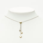 Tiffany & Co Multi Heart Drop Necklace 18k Yellow Gold 18k White — view 9