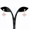 Louis Vuitton Star Blossom Earrings PG Pink Gold Pave Diamond Mother of Pearl
