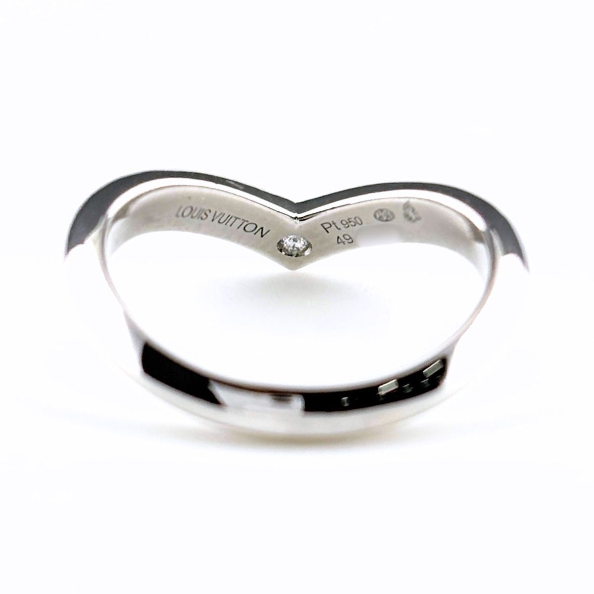 Louis Vuitton Diamond Ring Platinum Pave — view 4