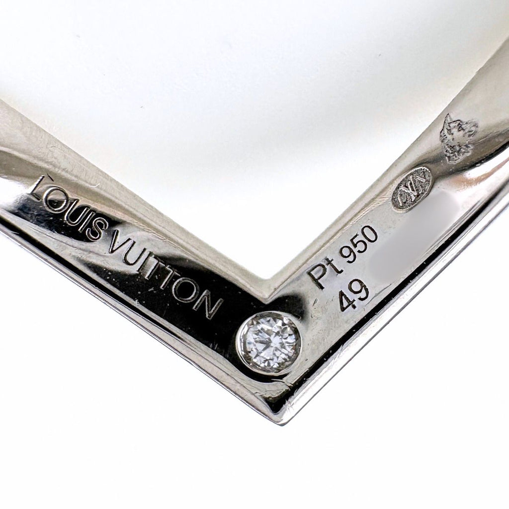 Louis Vuitton Diamond Ring Platinum Pave — view 6