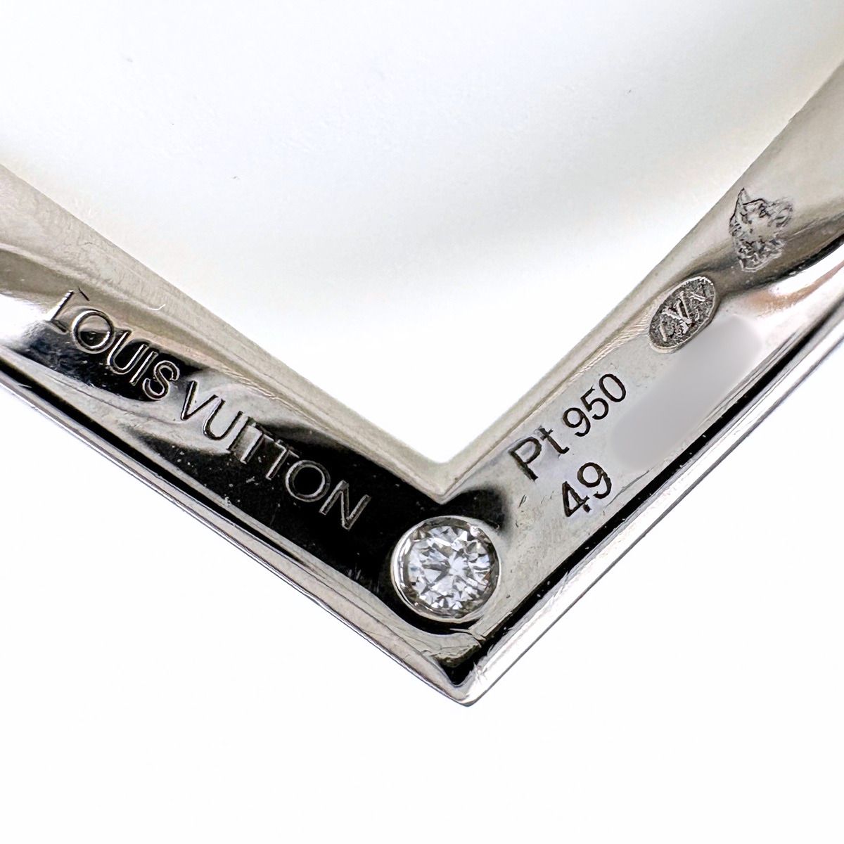 Louis Vuitton Diamond Ring Platinum Pave — view 6