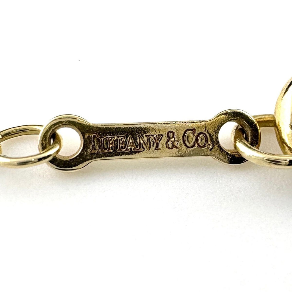 Tiffany & Co by the Yard Necklace YG Yellow Gold Pendant Diamond Elsa Peretti — view 6