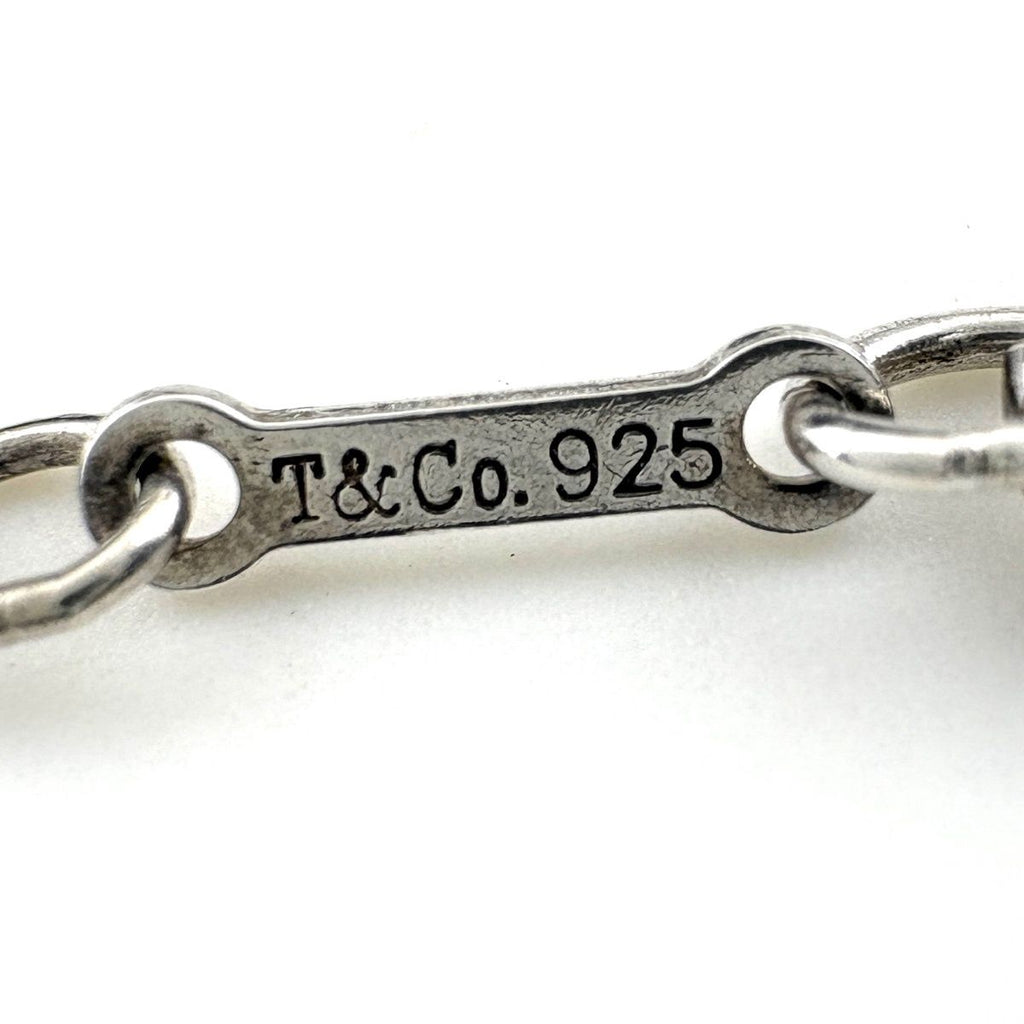 Tiffany & Co Loving Heart Diamond Necklace Silver Pendant Pave — view 7