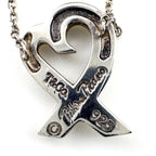 Tiffany & Co Loving Heart Diamond Necklace Silver Pendant Pave — view 8