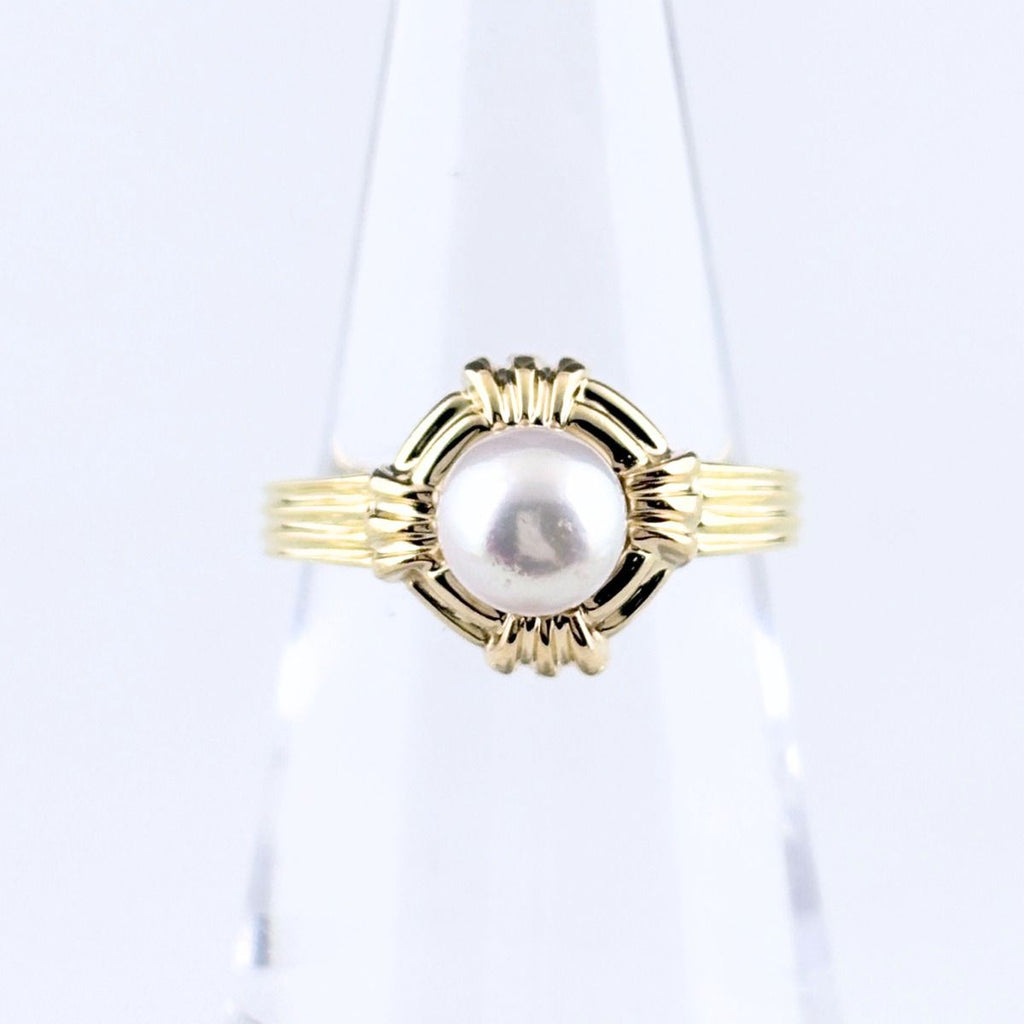 Tiffany & Co Pearl Ring YG Yellow Gold