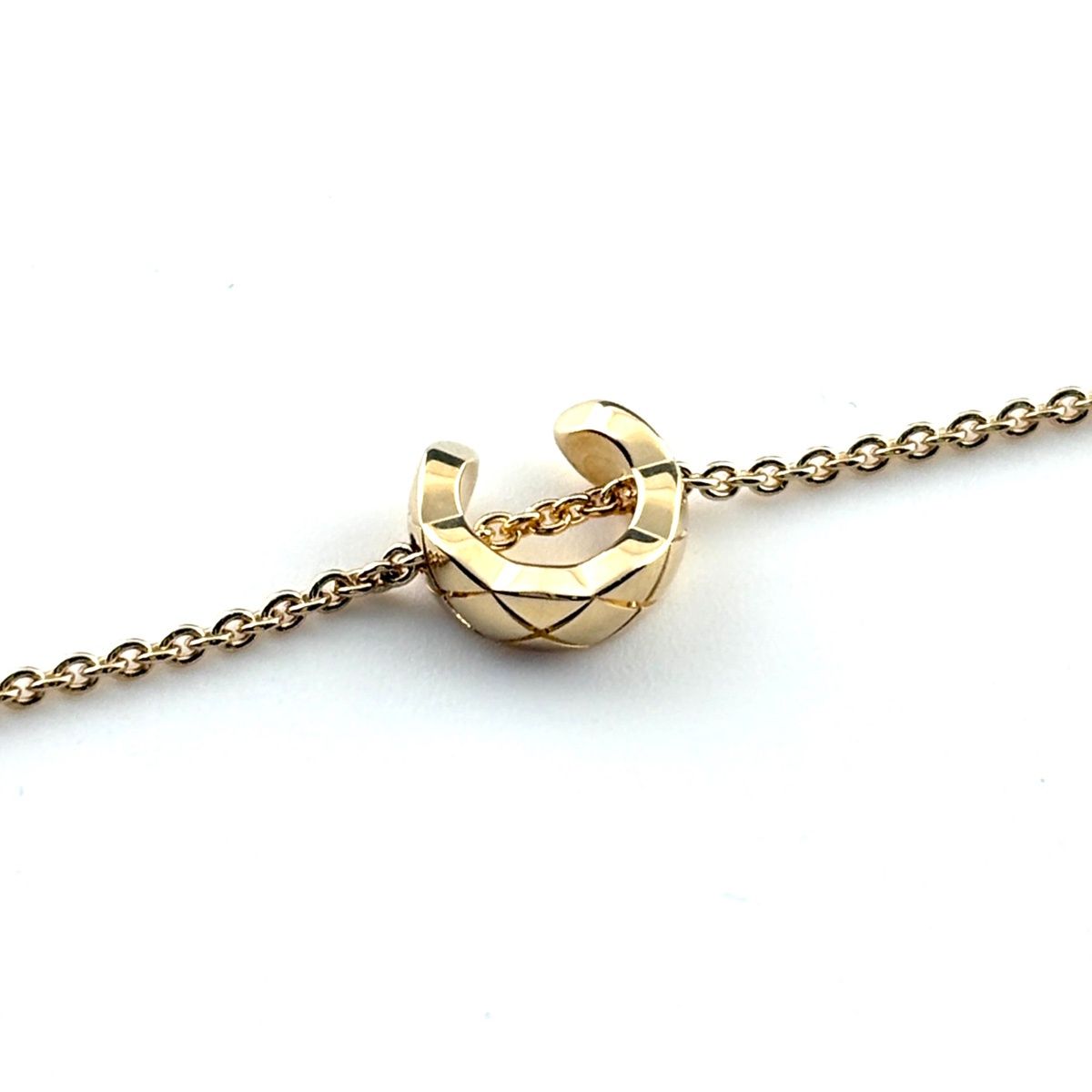 Chanel Quilted Coco Crush Bracelet YG Yellow Gold — view 2