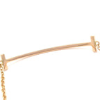 Tiffany & Co Bracelet T Smile 18k Pink Gold Diamond Small 0.11 Carat Pave — view 3