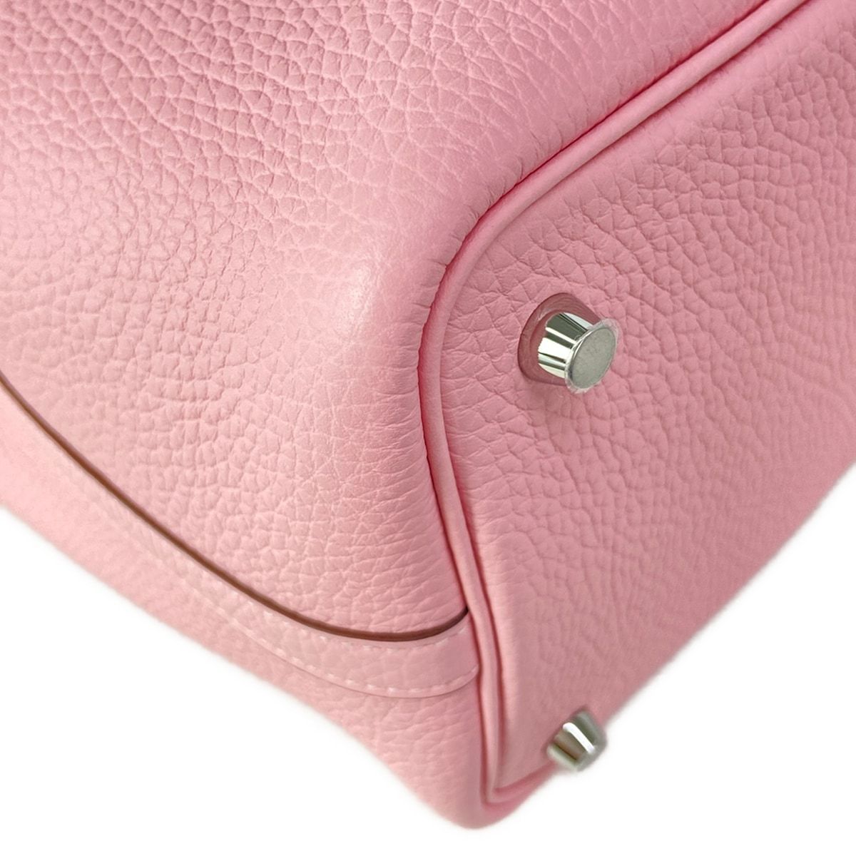 Hermes Handbag Picotin Lock PM Rose Sakura Silver — view 7