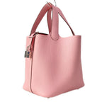 Hermes Handbag Picotin Lock PM Rose Sakura Silver