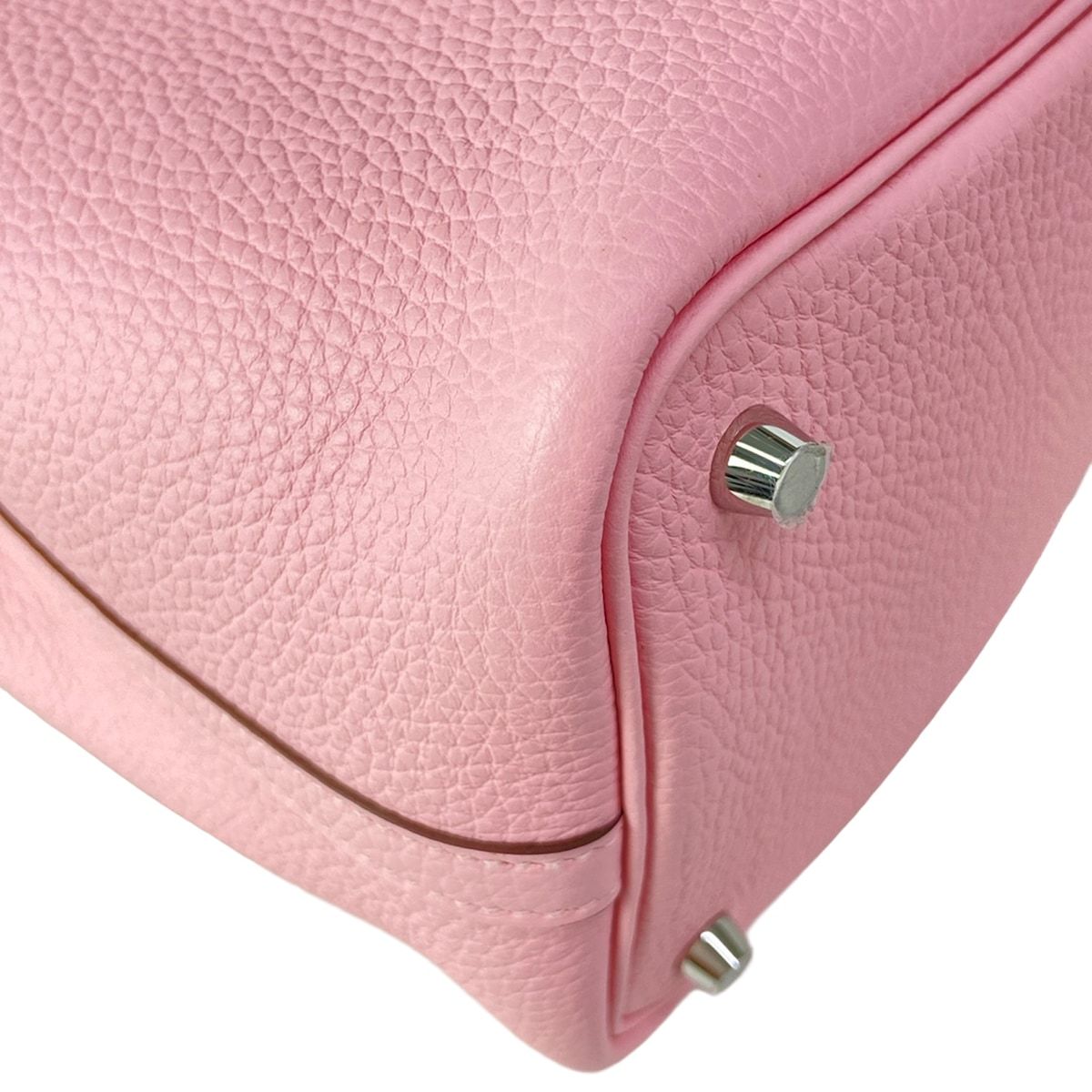 Hermes Handbag Picotin Lock PM Rose Sakura Silver — view 9