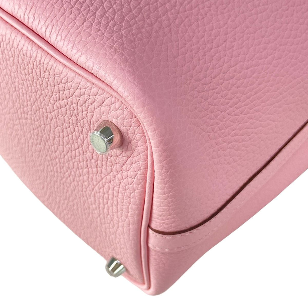 Hermes Handbag Picotin Lock PM Rose Sakura Silver — view 6