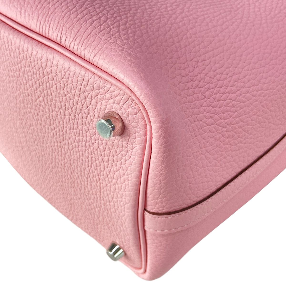 Hermes Handbag Picotin Lock PM Rose Sakura Silver — view 8