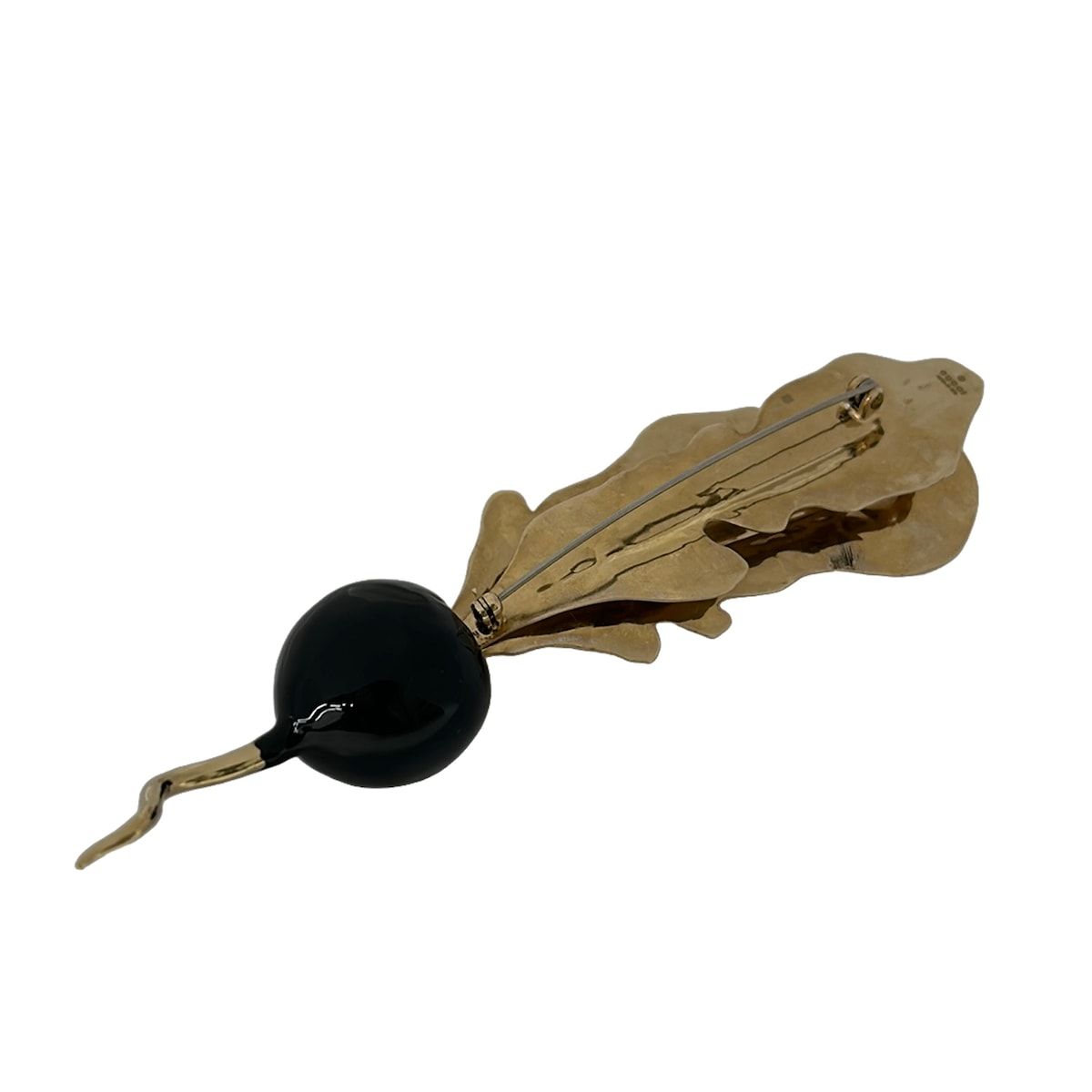 Gucci Brooch Gold Black Radish — view 2