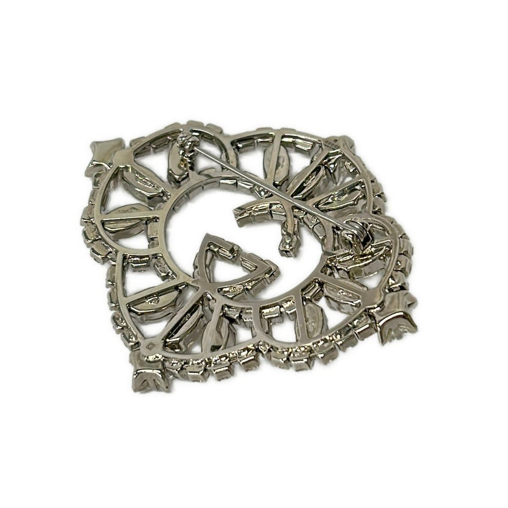 Gucci Brooch GG Silver Clear — view 2