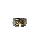 Hermes Ring 52 Silver Gold