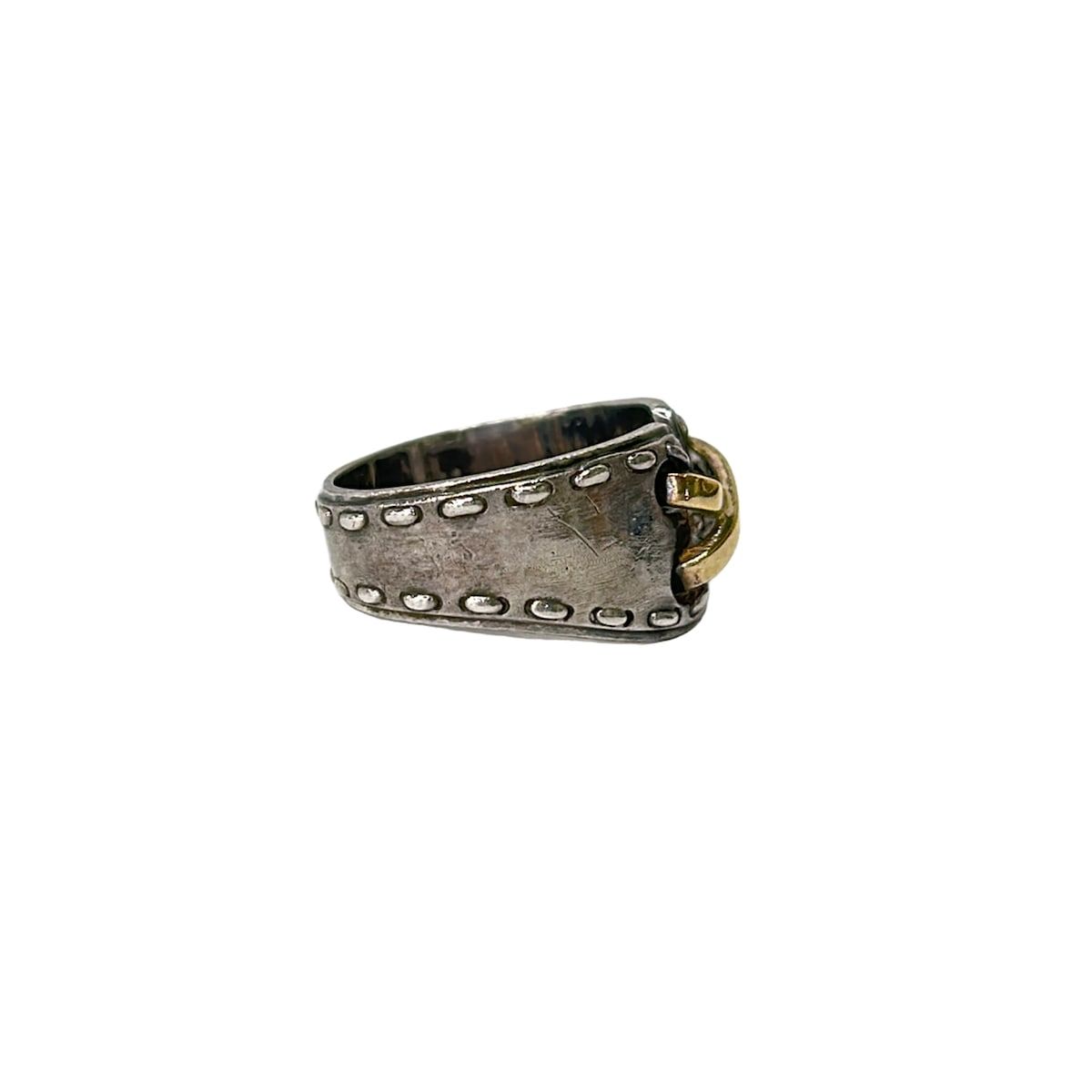 Hermes Ring 52 Silver Gold — view 2