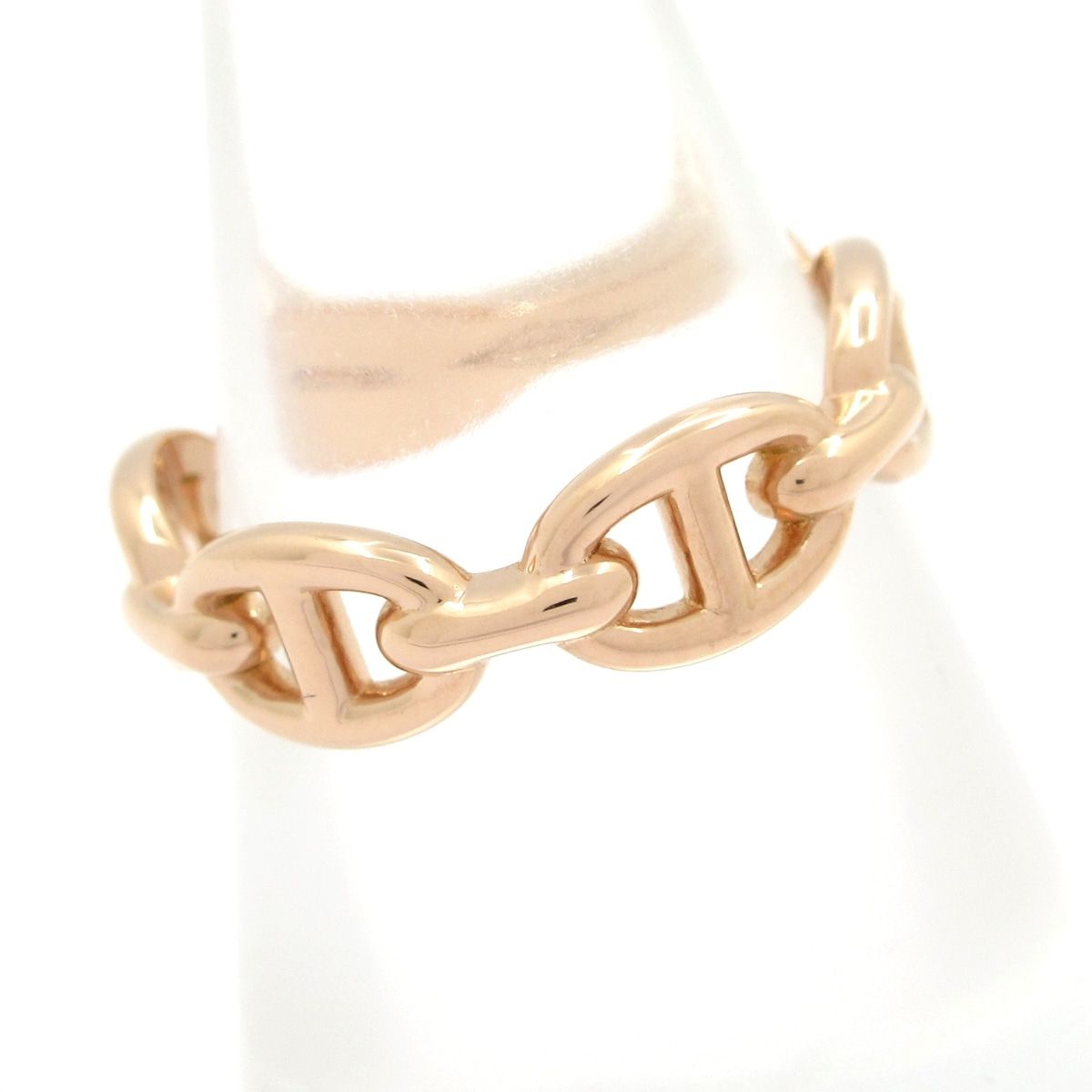 Hermes Ring 53 Chaine D'ancre PM 18k Pink Gold — view 2