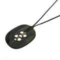 Hermes Necklace Lift GM Black Dark Brown Khaki