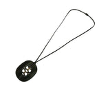 Hermes Necklace Lift GM Black Dark Brown Khaki — view 2