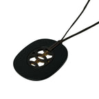 Hermes Necklace Lift GM Black Dark Brown Khaki — view 3