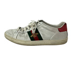 Gucci Sneakers 36 Ace White Green Red Embroidery Leather