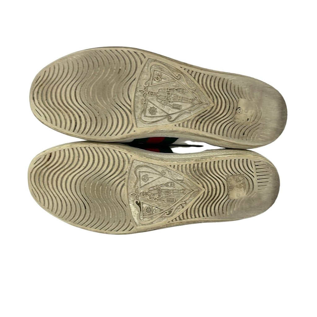 Gucci Sneakers 36 Ace White Green Red Embroidery Leather — view 4