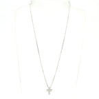 Van Cleef & Arpels Necklace Croix Cross 18k White Gold Diamond — view 2