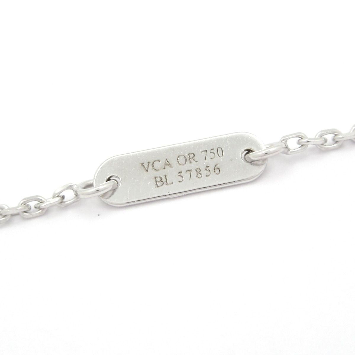 Van Cleef & Arpels Necklace Croix Cross 18k White Gold Diamond — view 5
