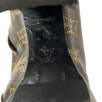 Louis Vuitton Short Boots 40 Star Trail Line Black Monogram Canvas Leather — view 7