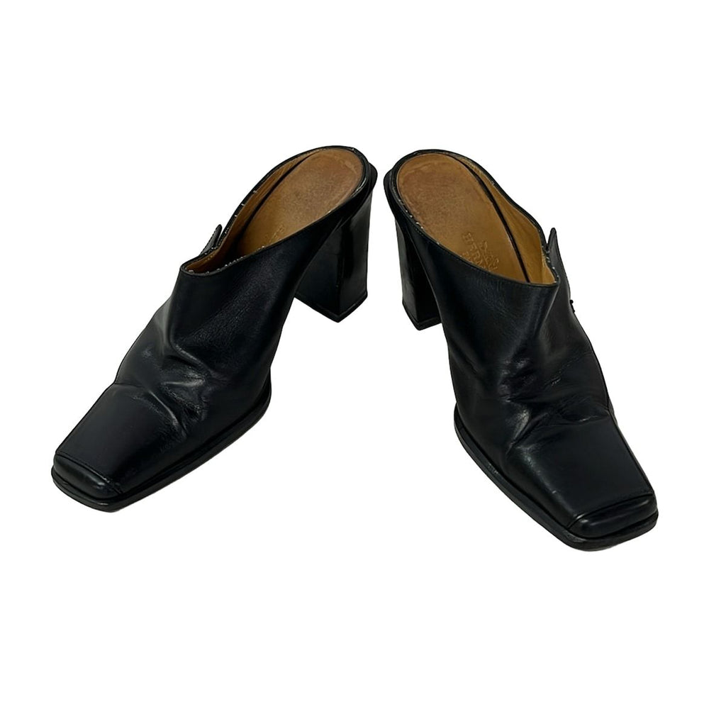 Hermes Mules 36 Black Leather — view 2