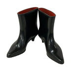 Gucci Rain Boots 38 Black White Interlocking — view 2