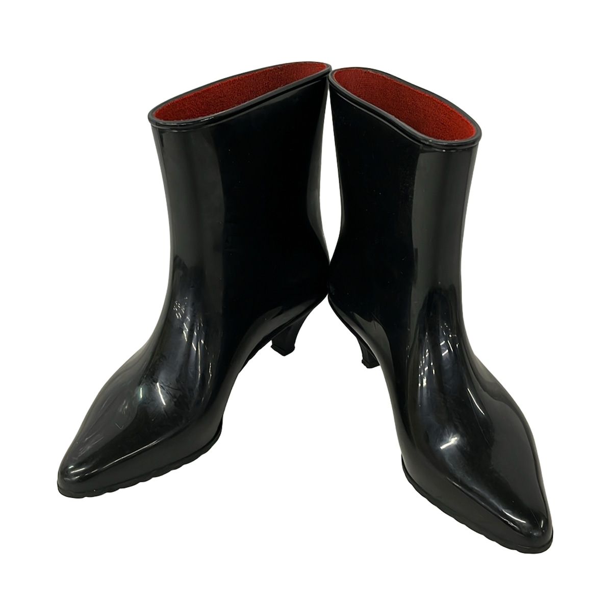 Gucci Rain Boots 38 Black White Interlocking — view 2
