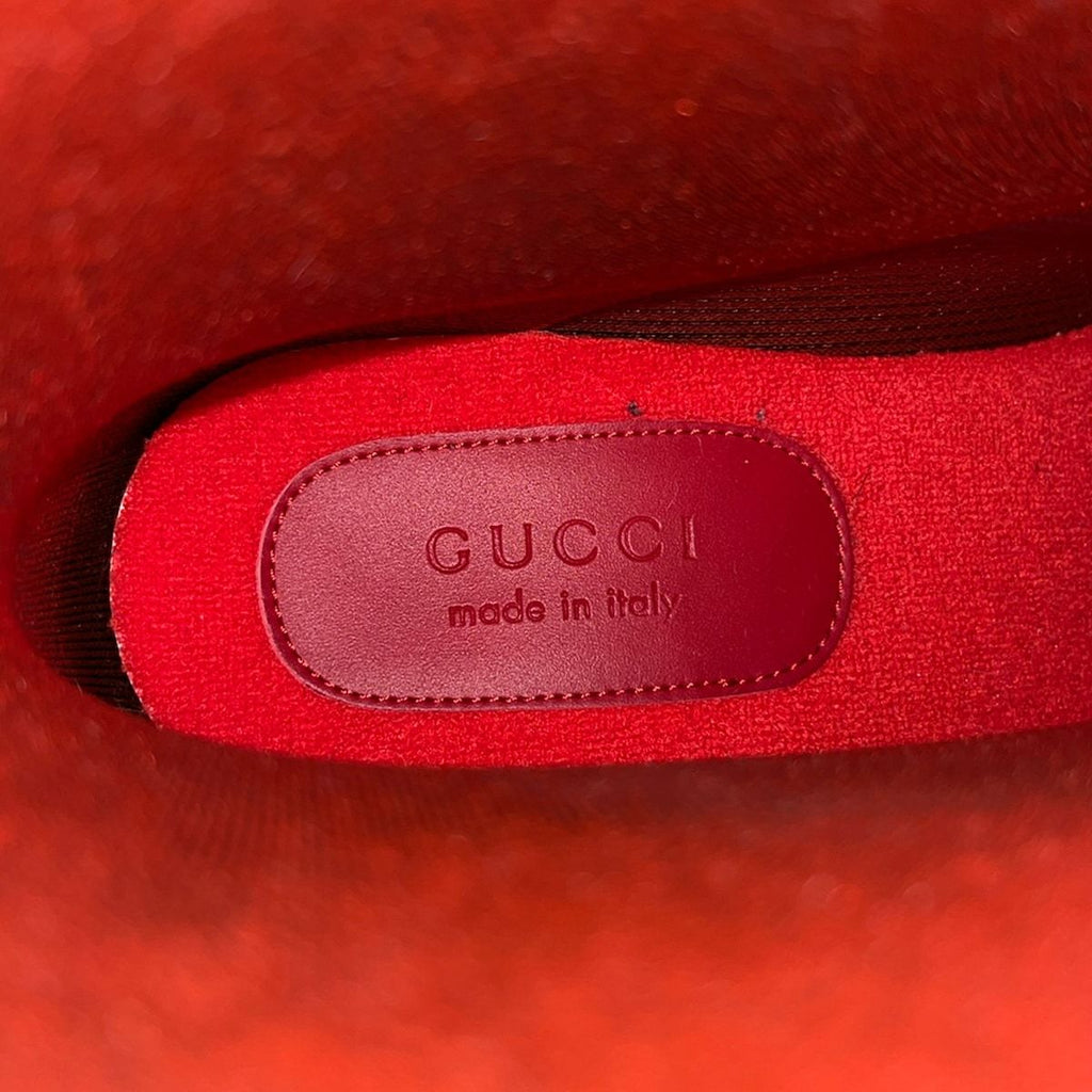 Gucci Rain Boots 38 Black White Interlocking — view 5