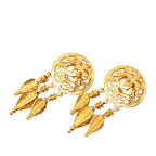 Chanel Vintage CC Logo Earrings Gold Plated