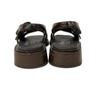 Prada Sandals 34.5 From the Runway Re Edition Dark Brown Leather — view 3