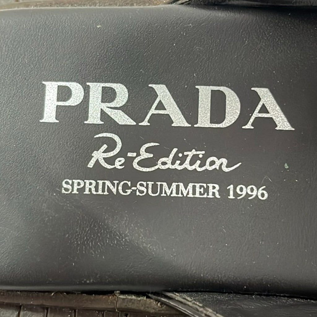 Prada Sandals 34.5 From the Runway Re Edition Dark Brown Leather — view 5