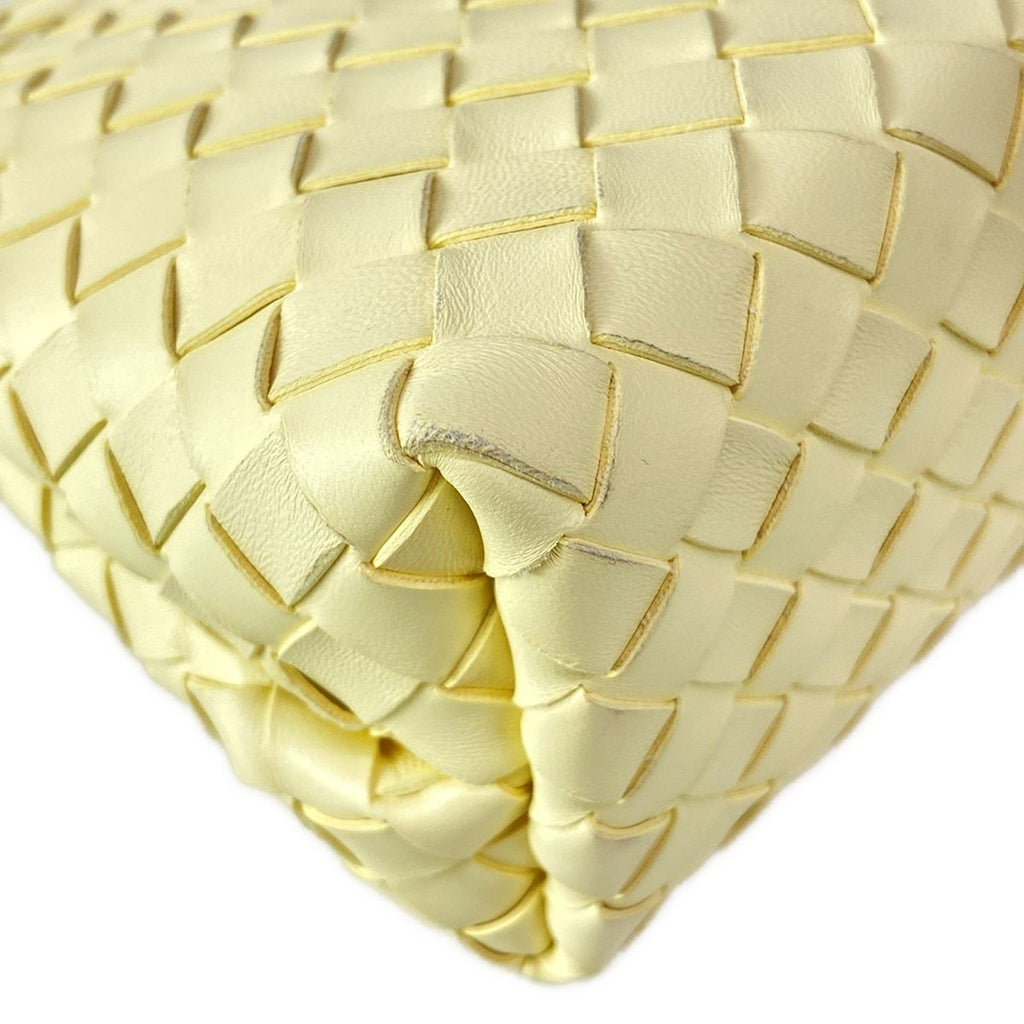 Bottega Veneta Shoulder Bag Small Andyamo Light Yellow 2-Way Leather — view 9