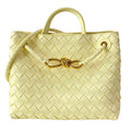 Bottega Veneta Shoulder Bag Small Andyamo Light Yellow 2-Way Leather