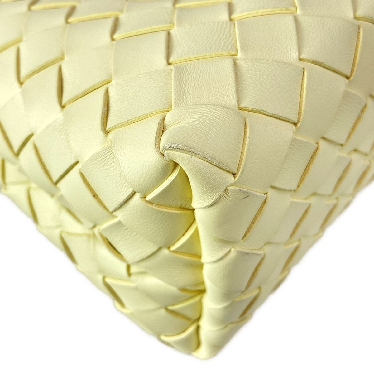 Bottega Veneta Shoulder Bag Small Andyamo Light Yellow 2-Way Leather — view 7