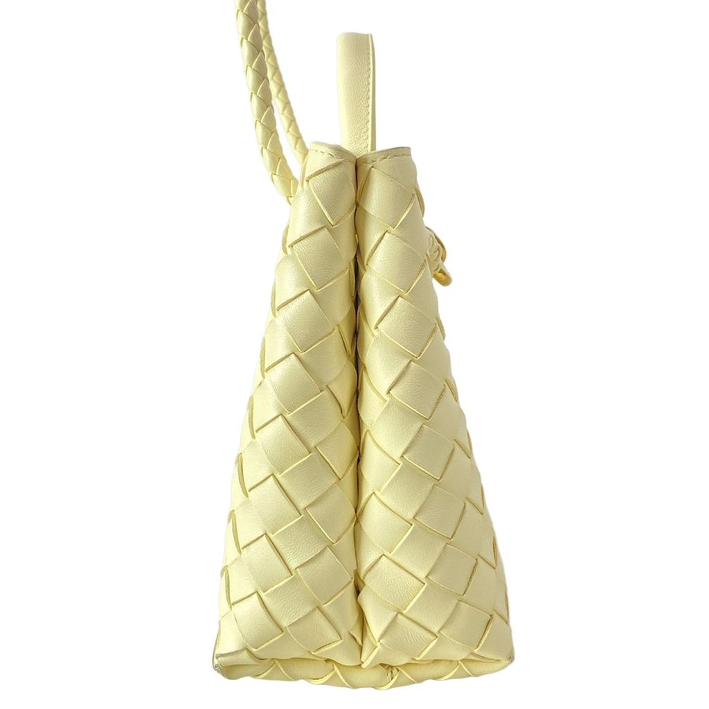 Bottega Veneta Shoulder Bag Small Andyamo Light Yellow 2-Way Leather — view 2