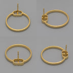 Dior 30 Monte New Earrings Both Ears CD Signature kuru — view 8