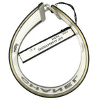 Chanel Logo Rubber Black White Bracelet Silver — view 4