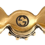 Gucci Cat Head Rhinestone Gold Multicolor Ring — view 6