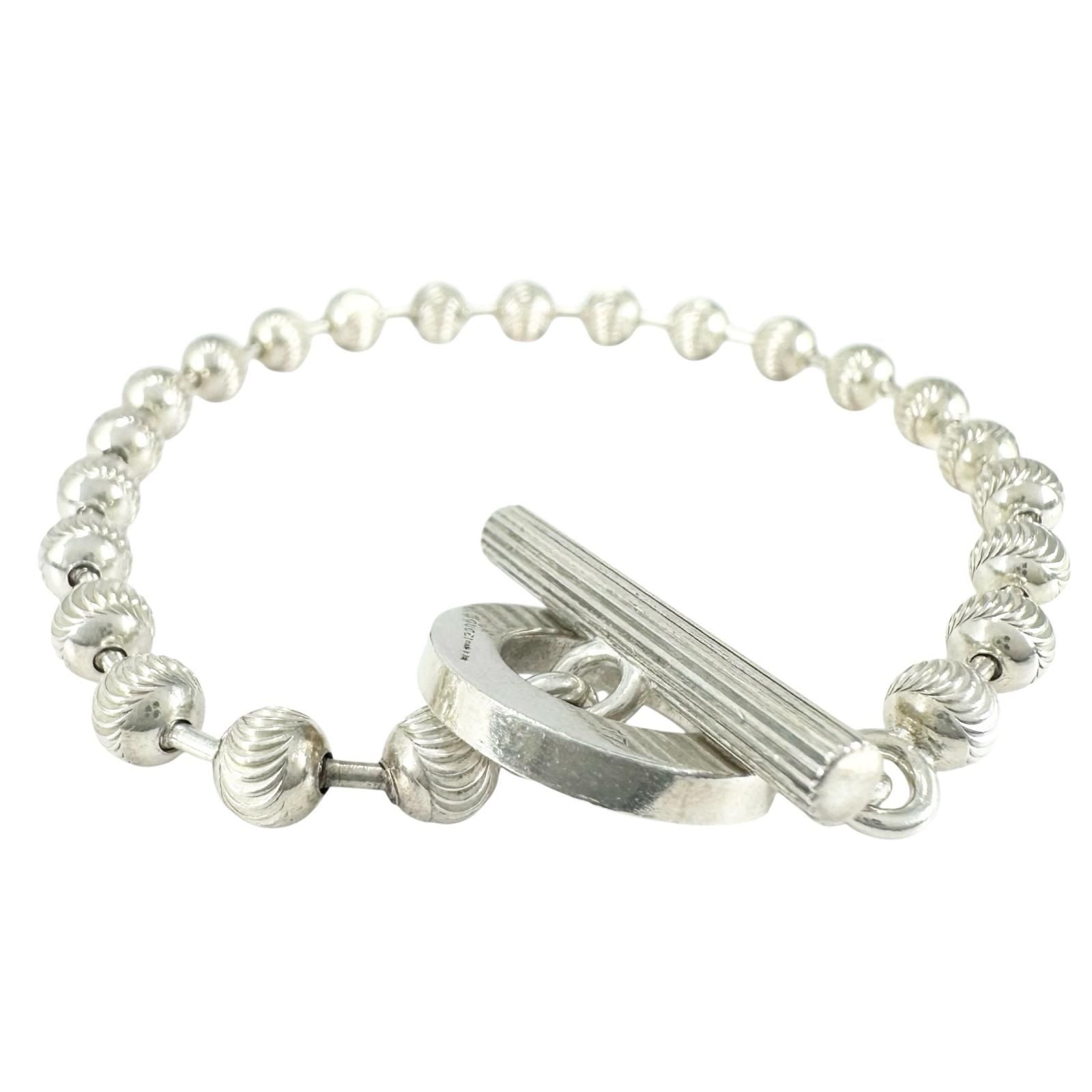 Gucci Ball Chain Silver Bracelet — view 4