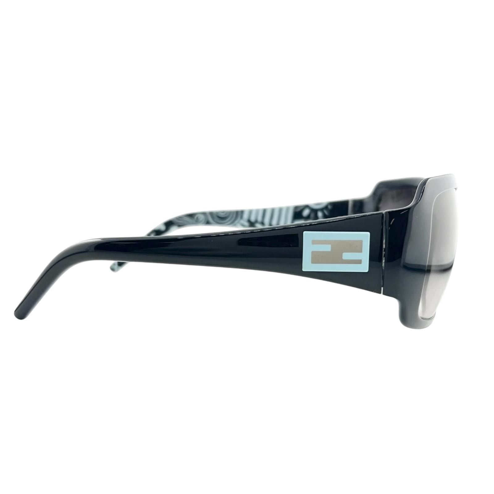 Fendi FF Logo Acetate Indigo Blue Light Sunglasses Eyewear — view 4