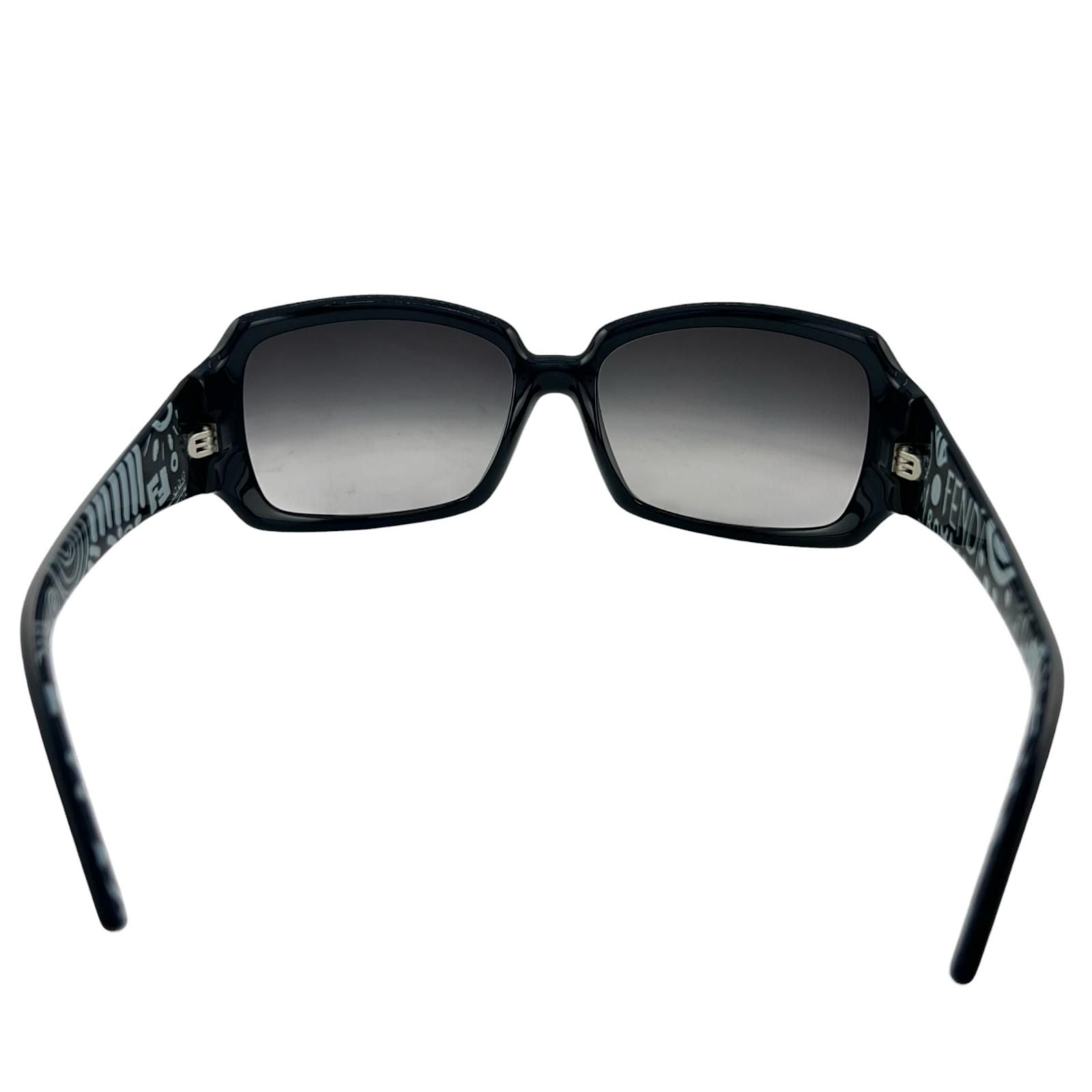 Fendi FF Logo Acetate Indigo Blue Light Sunglasses Eyewear — view 5