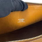 Hermes Bolide 35 2-Way Shoulder Leather Light Brown Handbag Silver — view 4